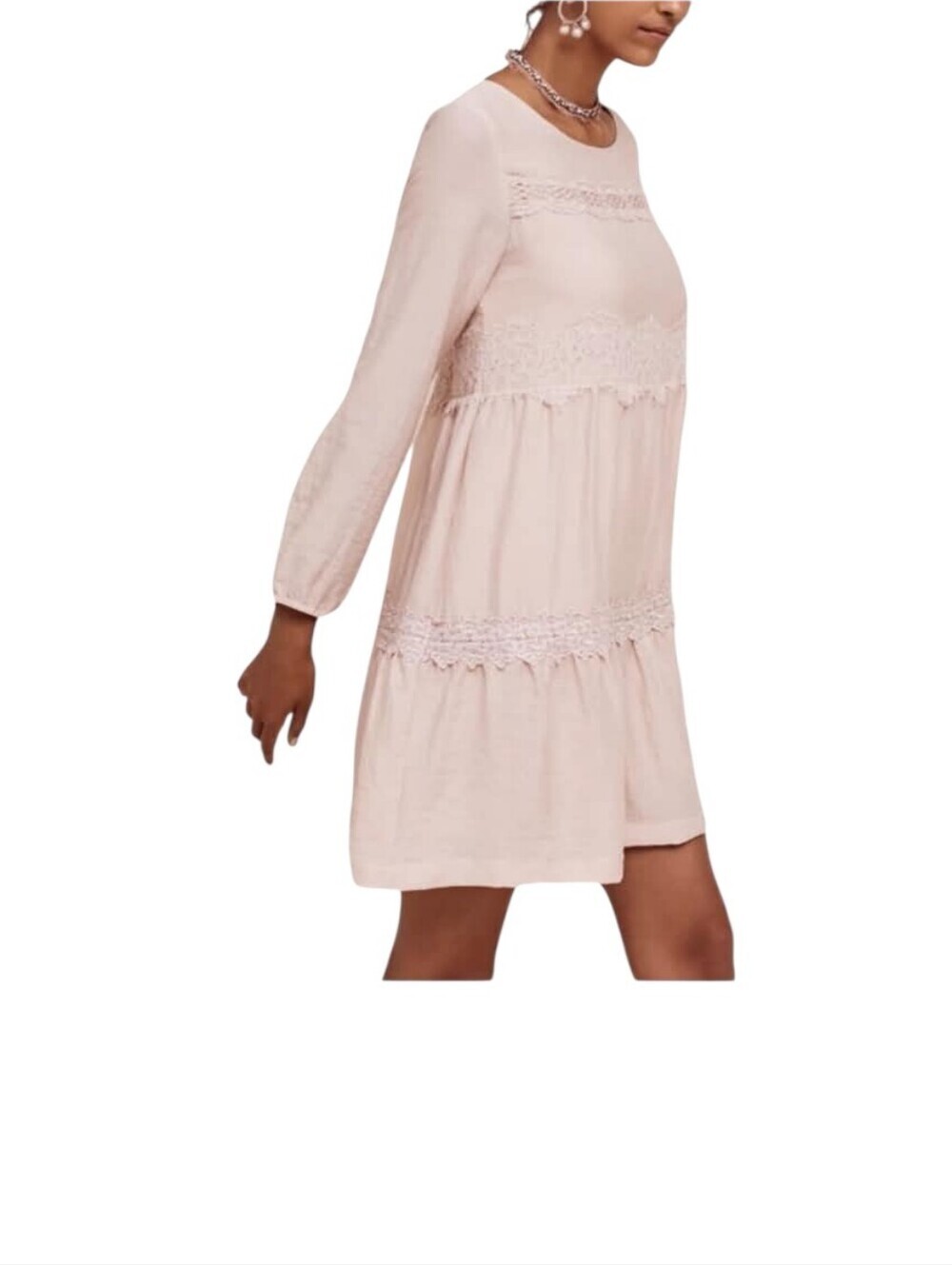 Anthropologie EUC Eri + Ali Lace Tiered Dress, Size MediumAnthropologie